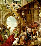 Paolo  Veronese adoration of the magi painting